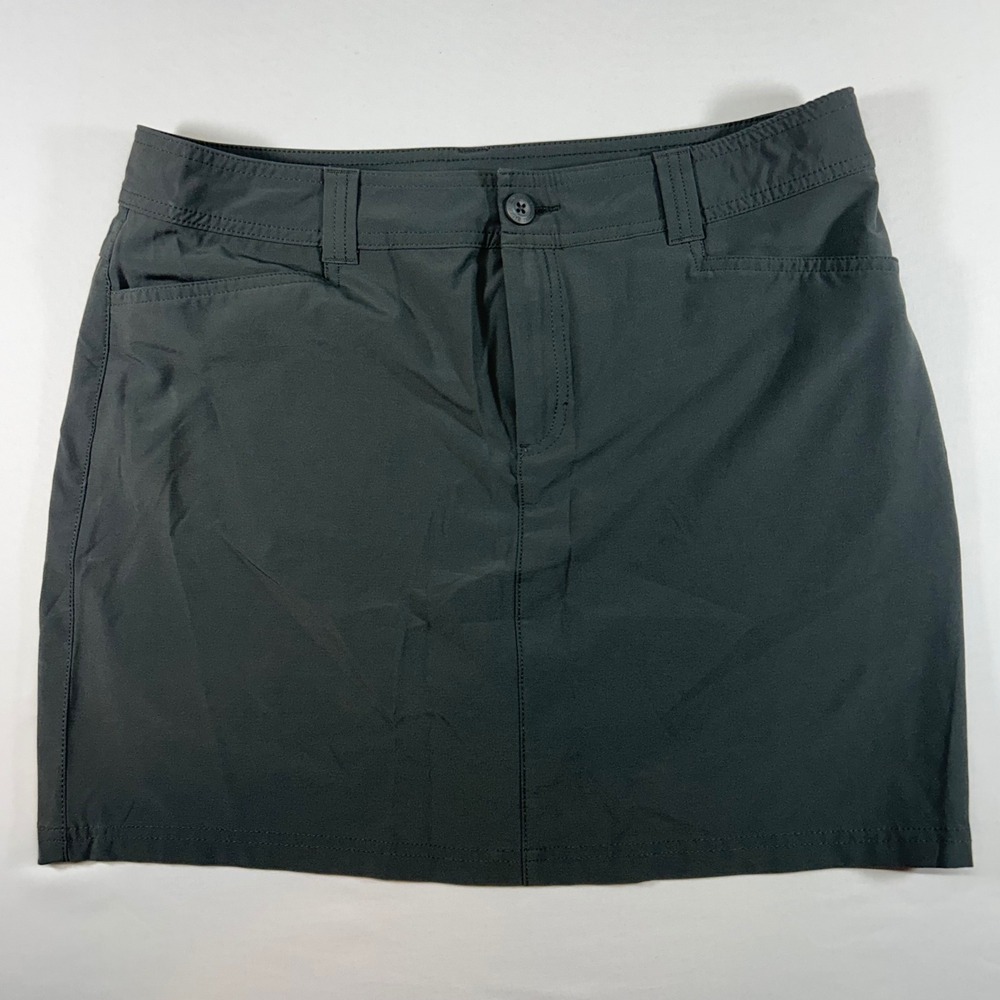 Eddie Bauer Womens Black Performance Hiking Skort Size 8 Active Athletic Golf